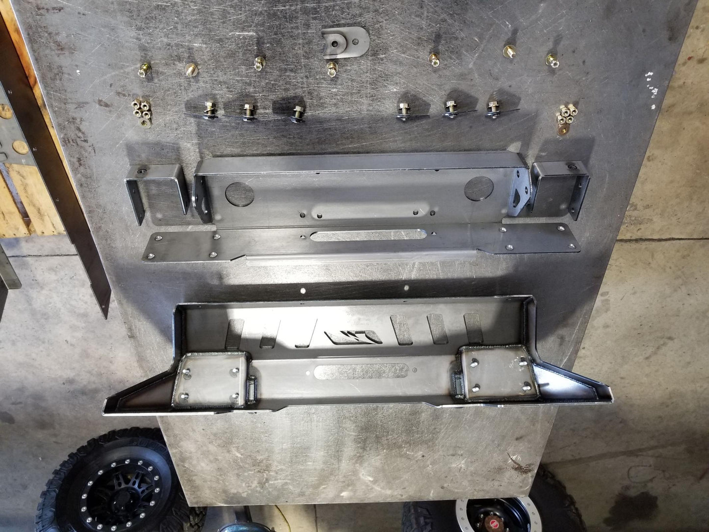 Jeep JK Front Bumper 07-18 Wrangler JK Crusher Series Bare Steel Motobilt - MB1011