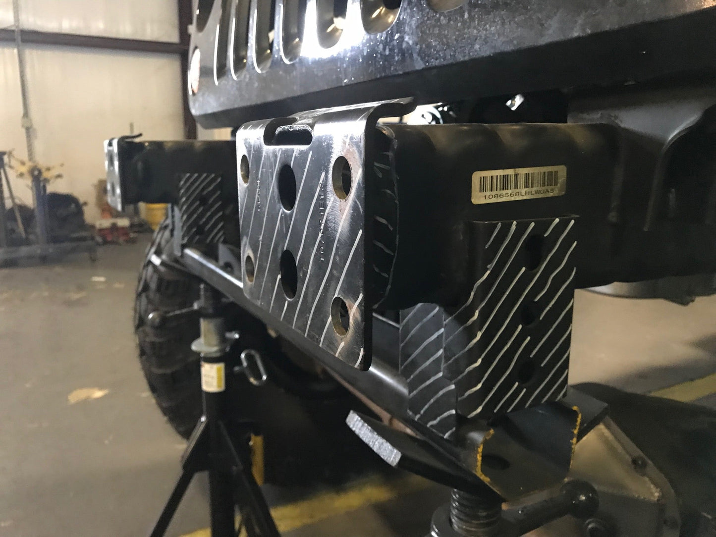 Jeep JK Front Bumper W/Stinger 07-18 Wrangler JK Hatchet Series Bare Steel Motobilt - MB1048-S