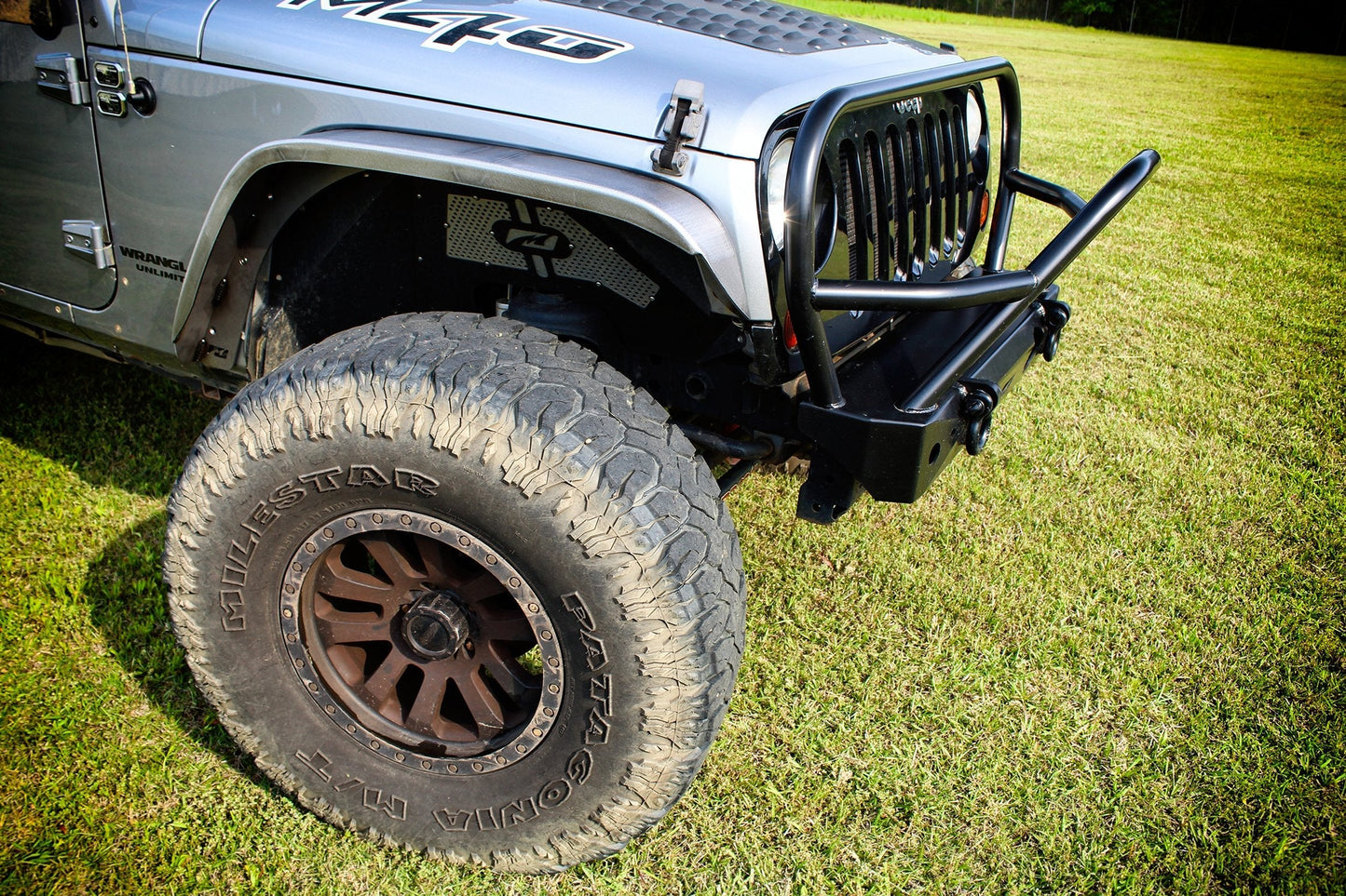 Front and Rear 4 Inch Crusher Fender Package 07-18 Jeep Wrangler JK/JKU Motobilt - MB1076-4-1075-4