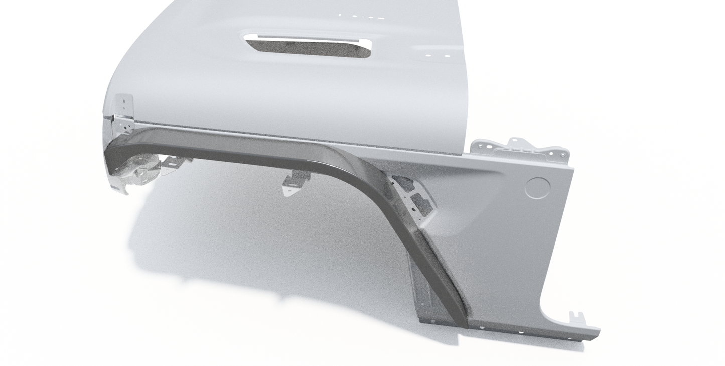 Front Highline Fenders for 2018-Present Jeep JL/JLU/JT Motobilt - MB1196
