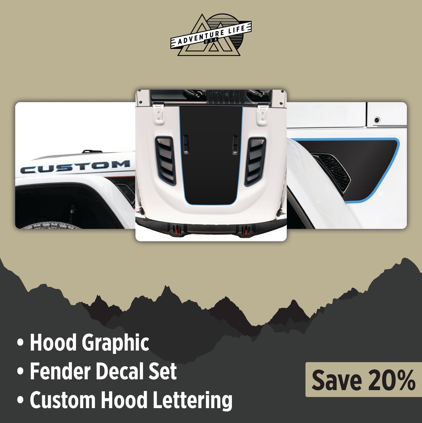 Graphic Kit for Gladiator JT RUBICON