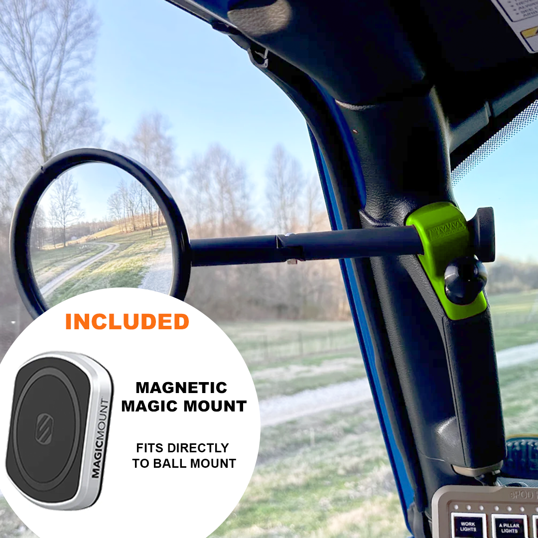 A-Pillar Side Mirror Set For 2024+ Jeep Wrangler JL & Gladiator - CMM Offroad