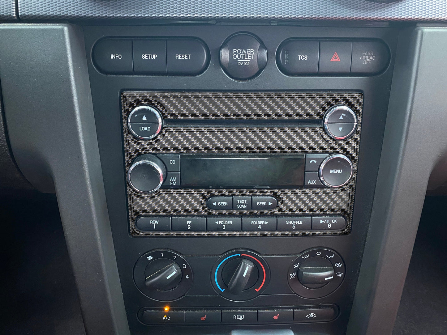 Radio Accent Trim Fits 2005-2009 Ford Mustang