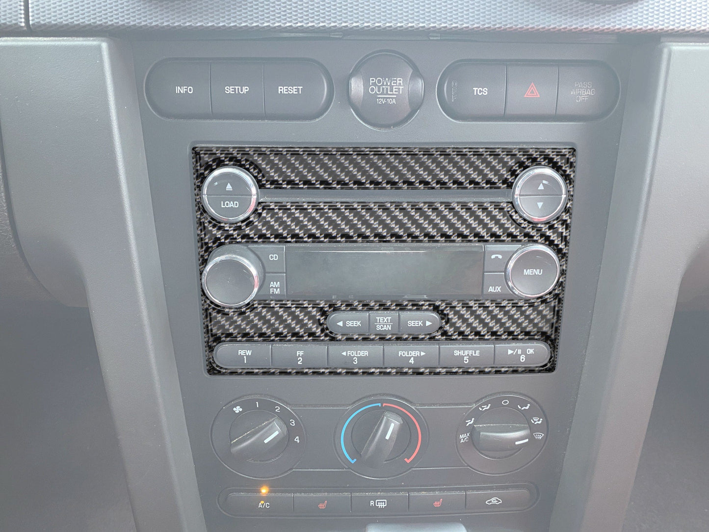 Radio Accent Trim Fits 2005-2009 Ford Mustang