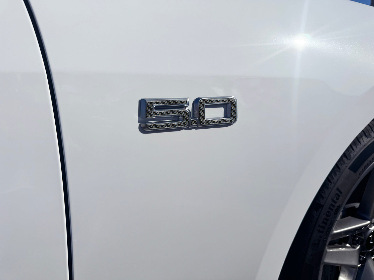 5.0 Emblem Inserts Fits 2024-2026 Ford Mustang