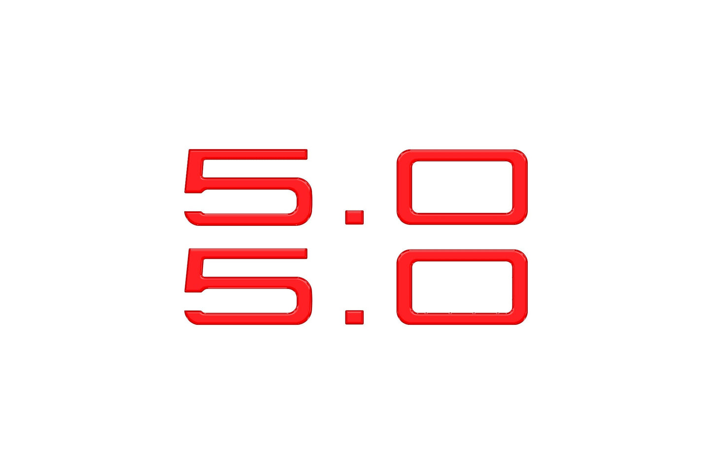 5.0 Emblem Inserts Fits 2024-2026 Ford Mustang