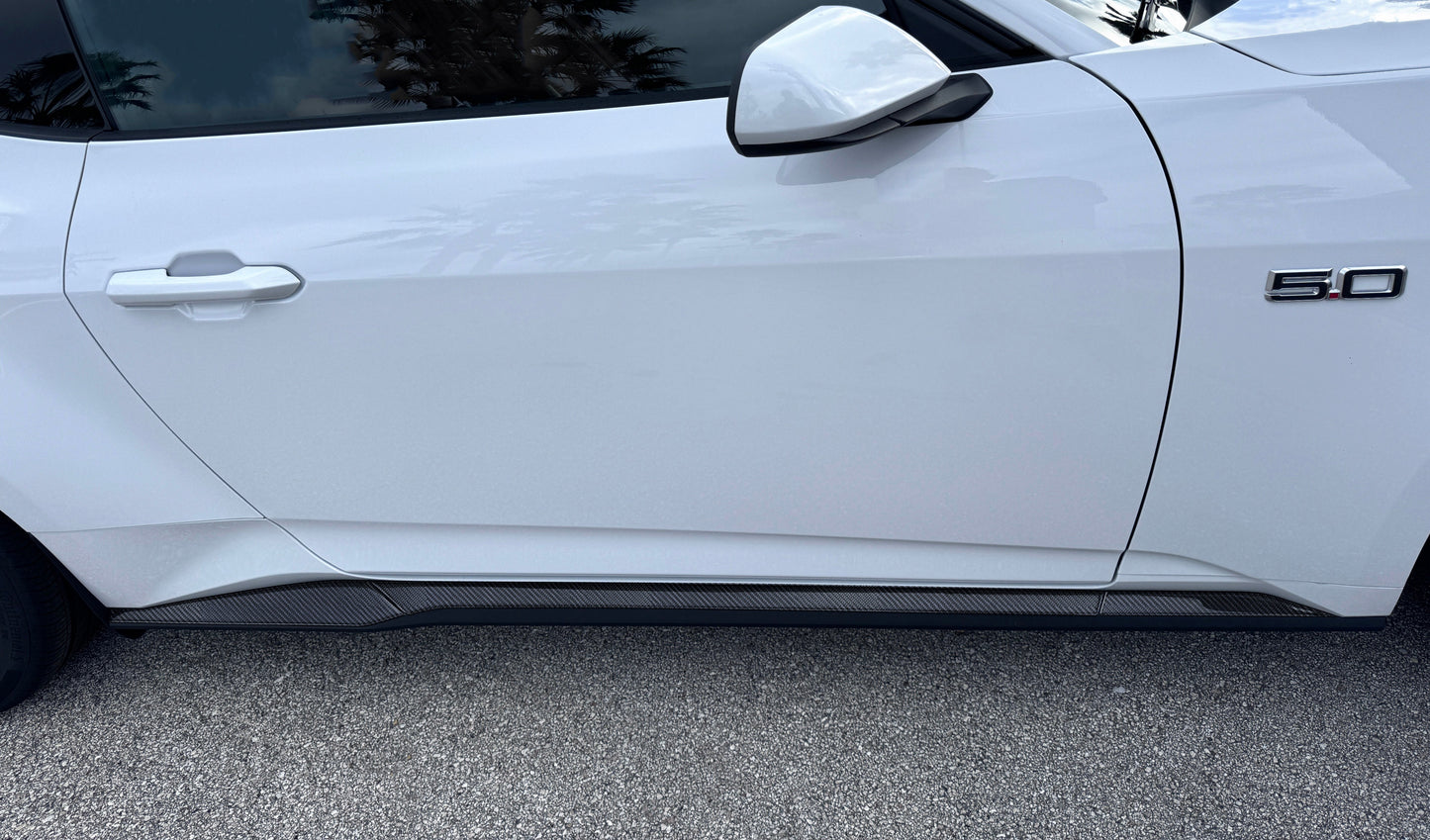Side Skirt Accent Trim Fits 2024-2026 Ford Mustang