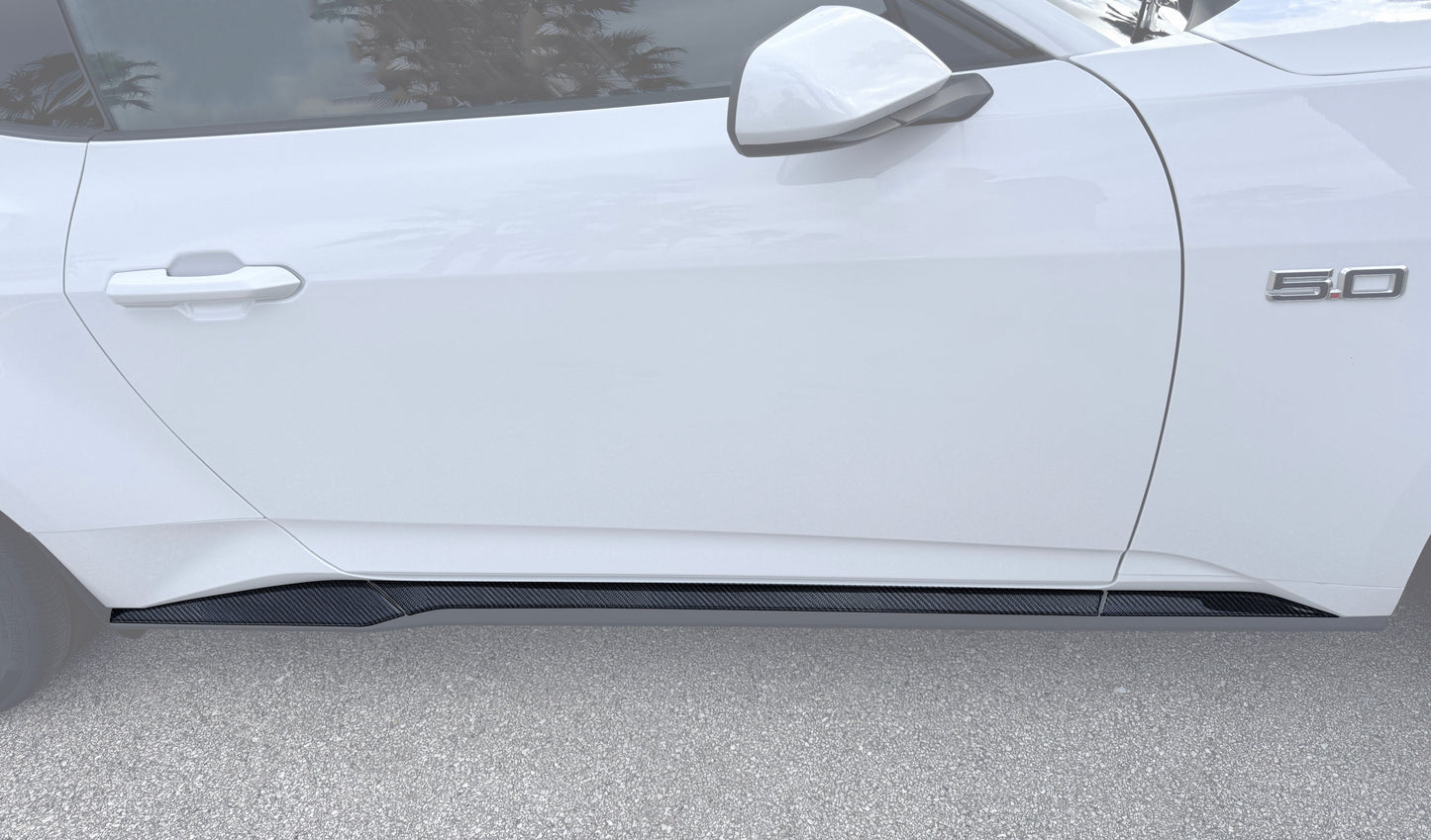 Side Skirt Accent Trim Fits 2024-2026 Ford Mustang