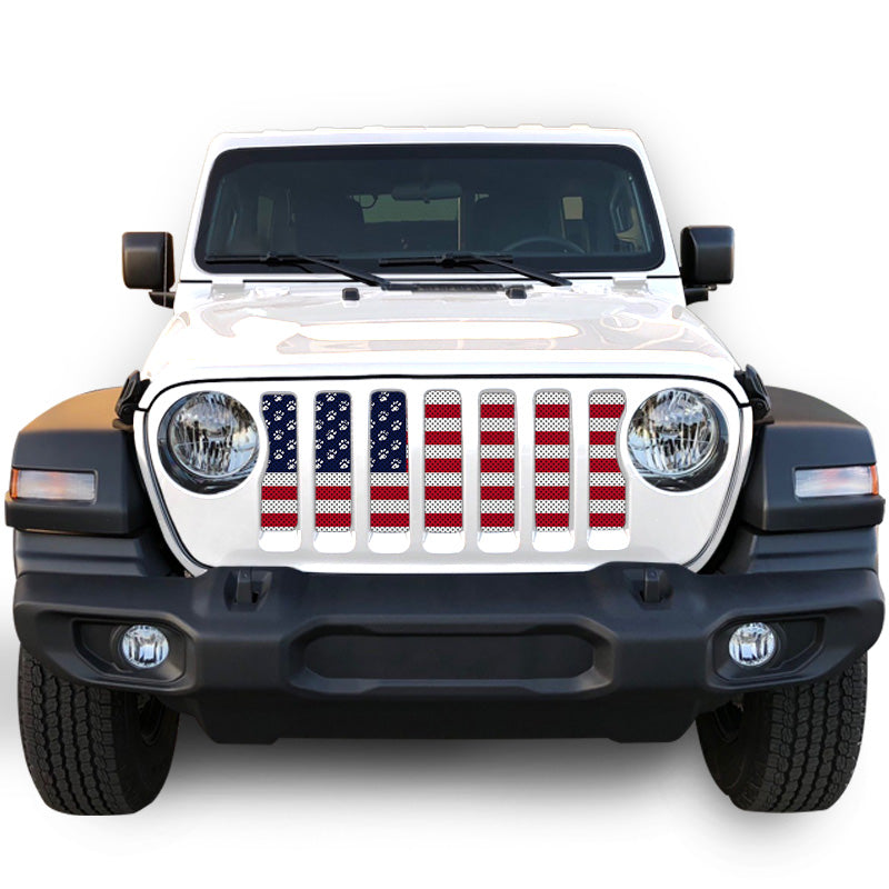 Paws Old Glory Collection American Flag Grille Inserts