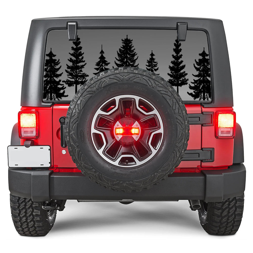 Pine Tree Sky Rear Window Decal