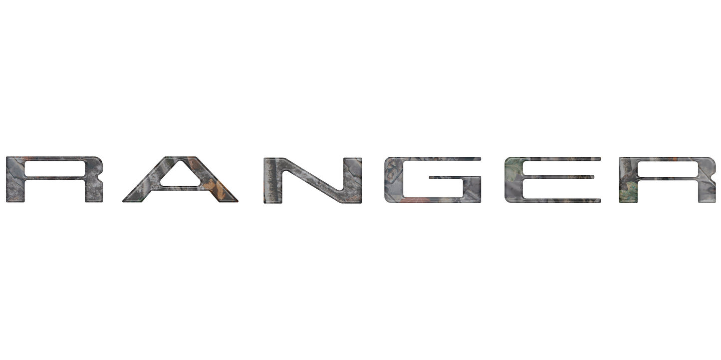 Tailgate Letter Inserts Fits 2024-2026 Ford Ranger