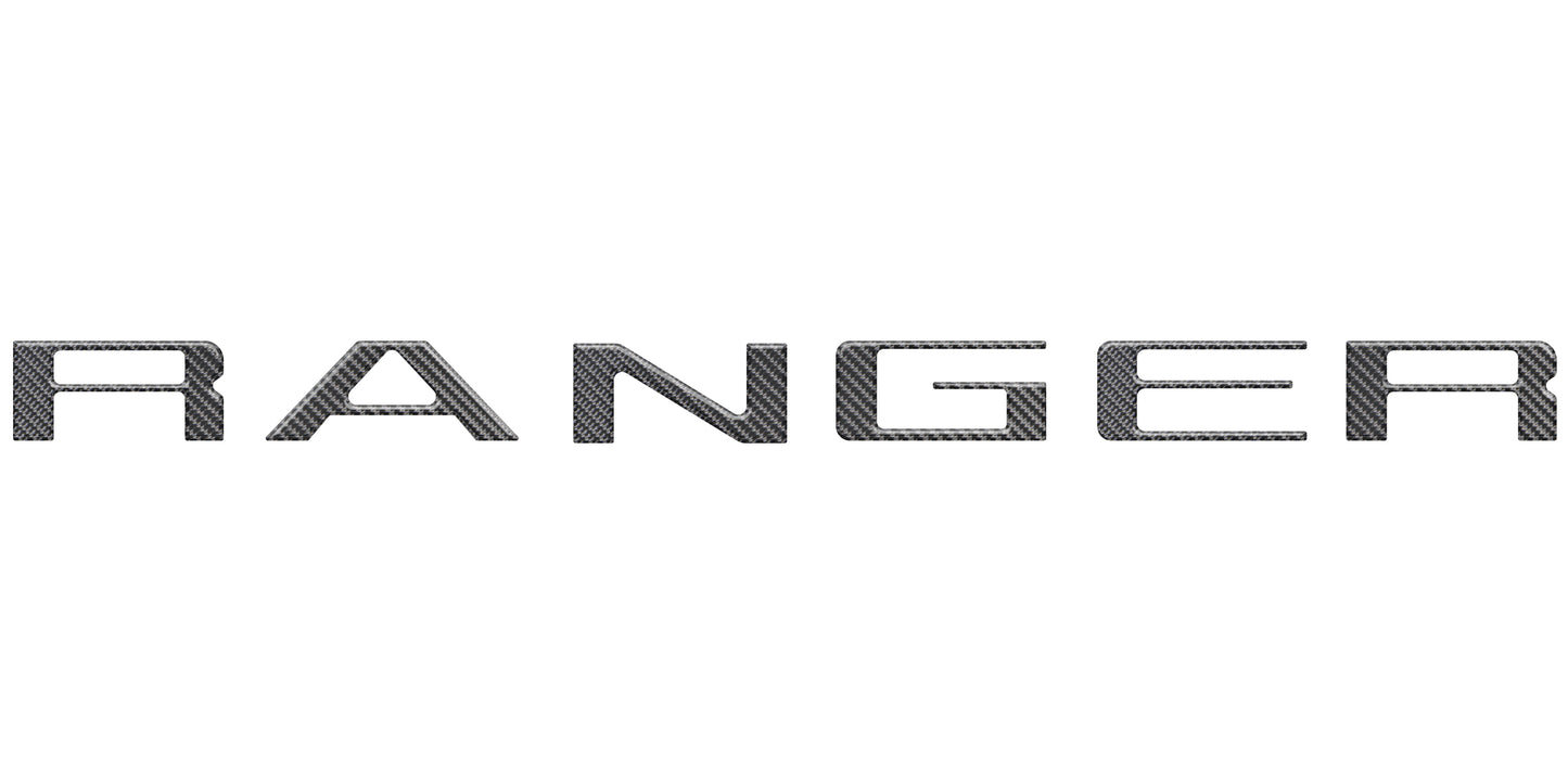 Tailgate Letter Inserts Fits 2024-2026 Ford Ranger