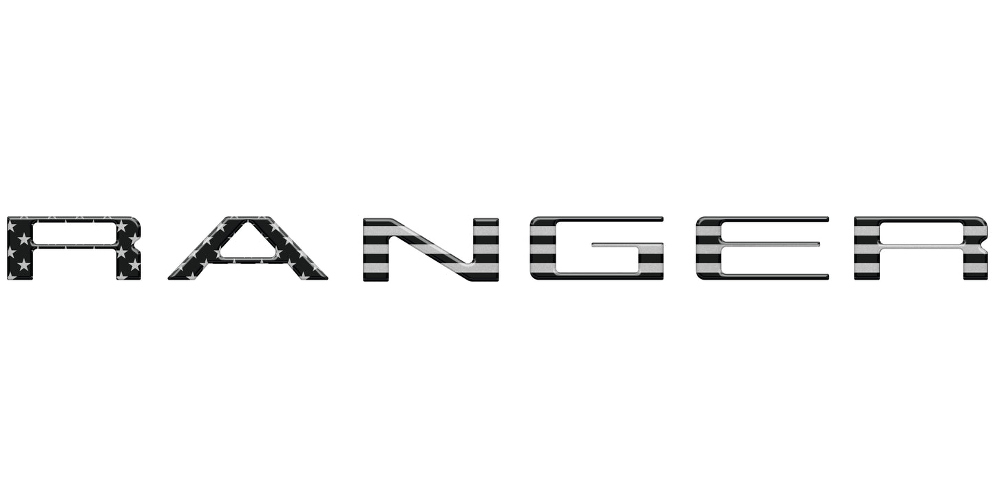 Tailgate Letter Inserts Fits 2024-2026 Ford Ranger