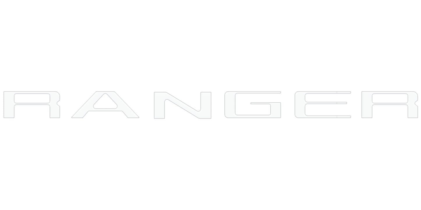 Tailgate Letter Inserts Fits 2024-2026 Ford Ranger