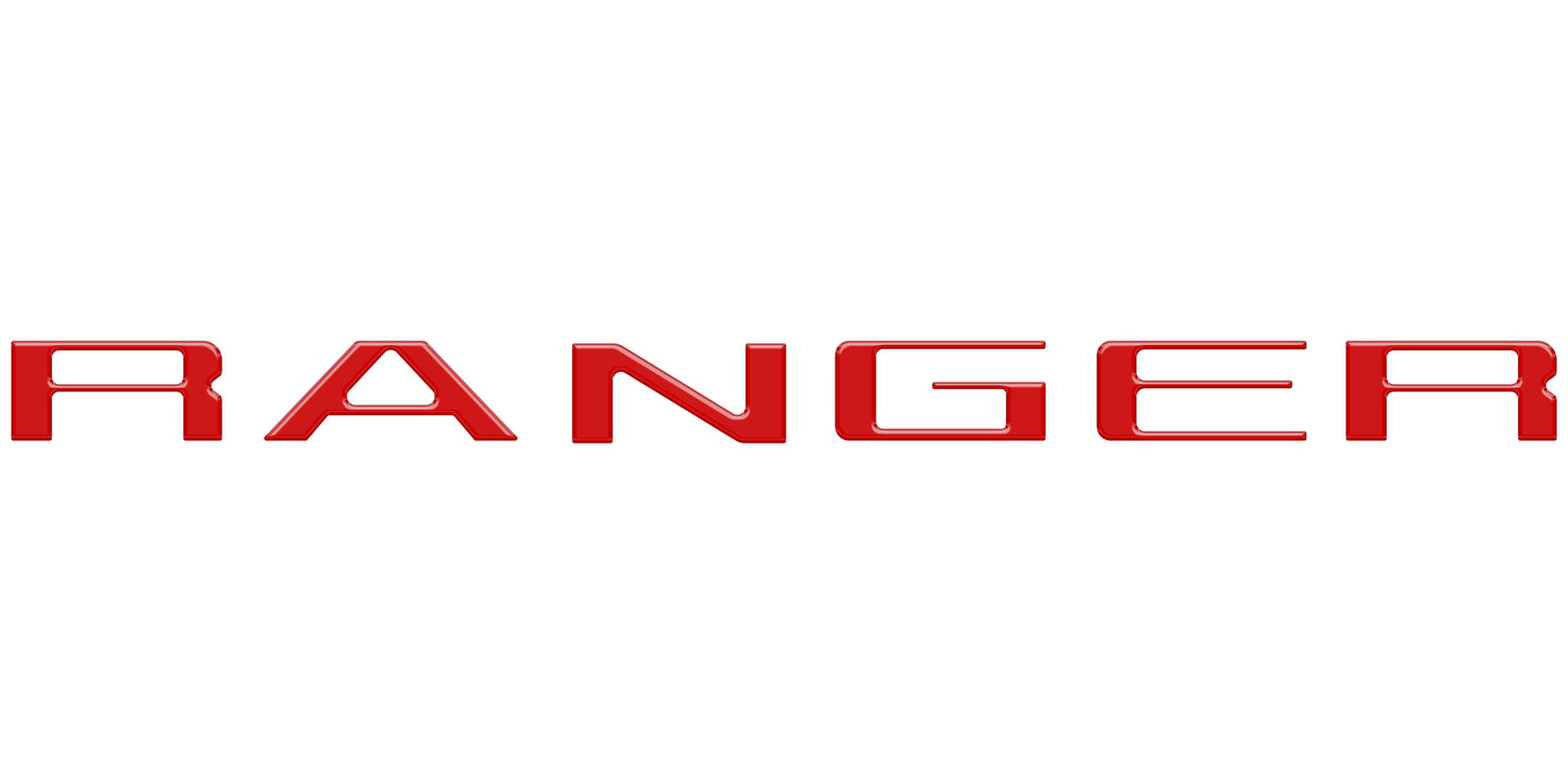 Tailgate Letter Inserts Fits 2019-2023 Ford Ranger
