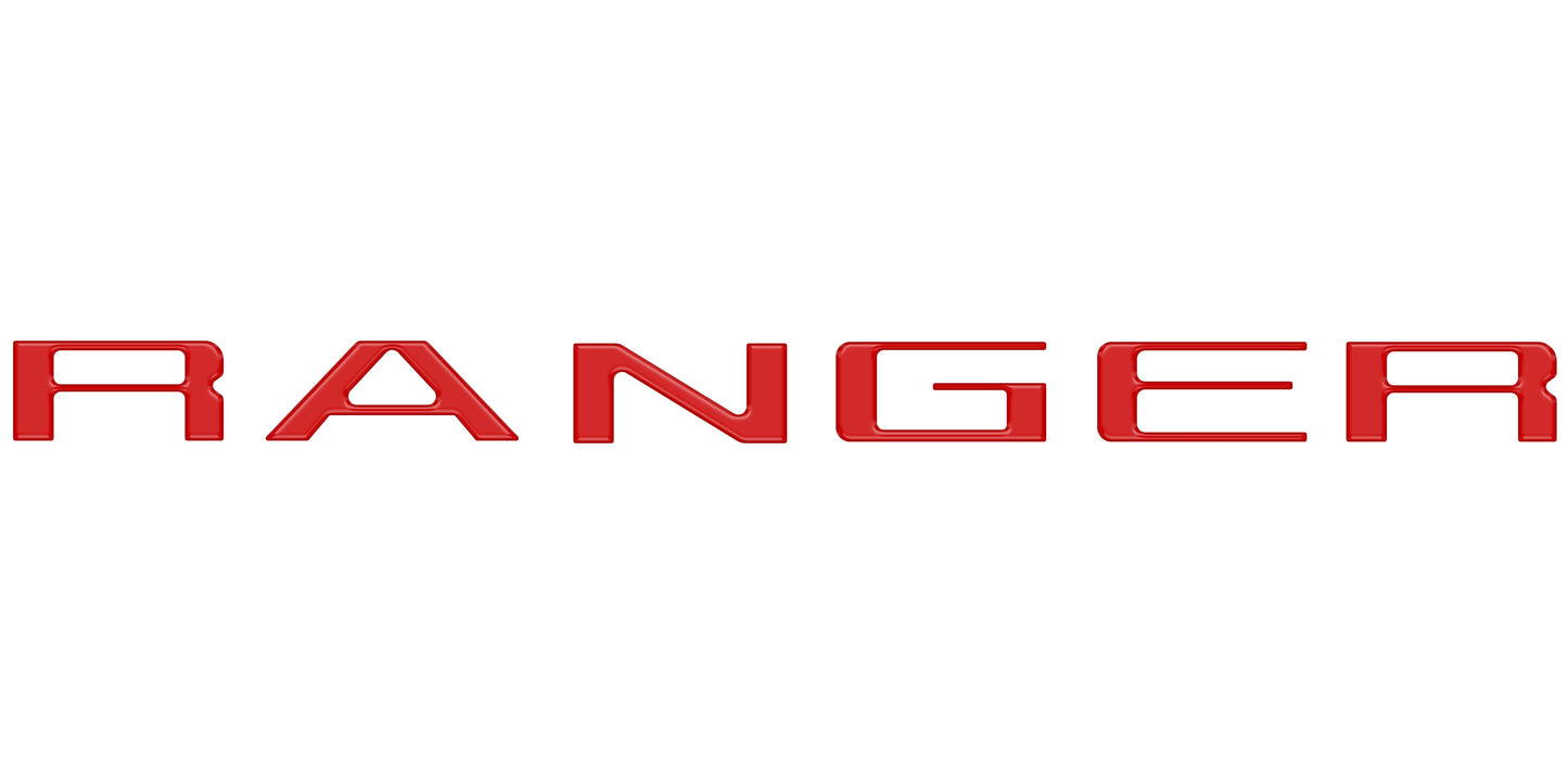 Tailgate Letter Inserts Fits 2024-2026 Ford Ranger
