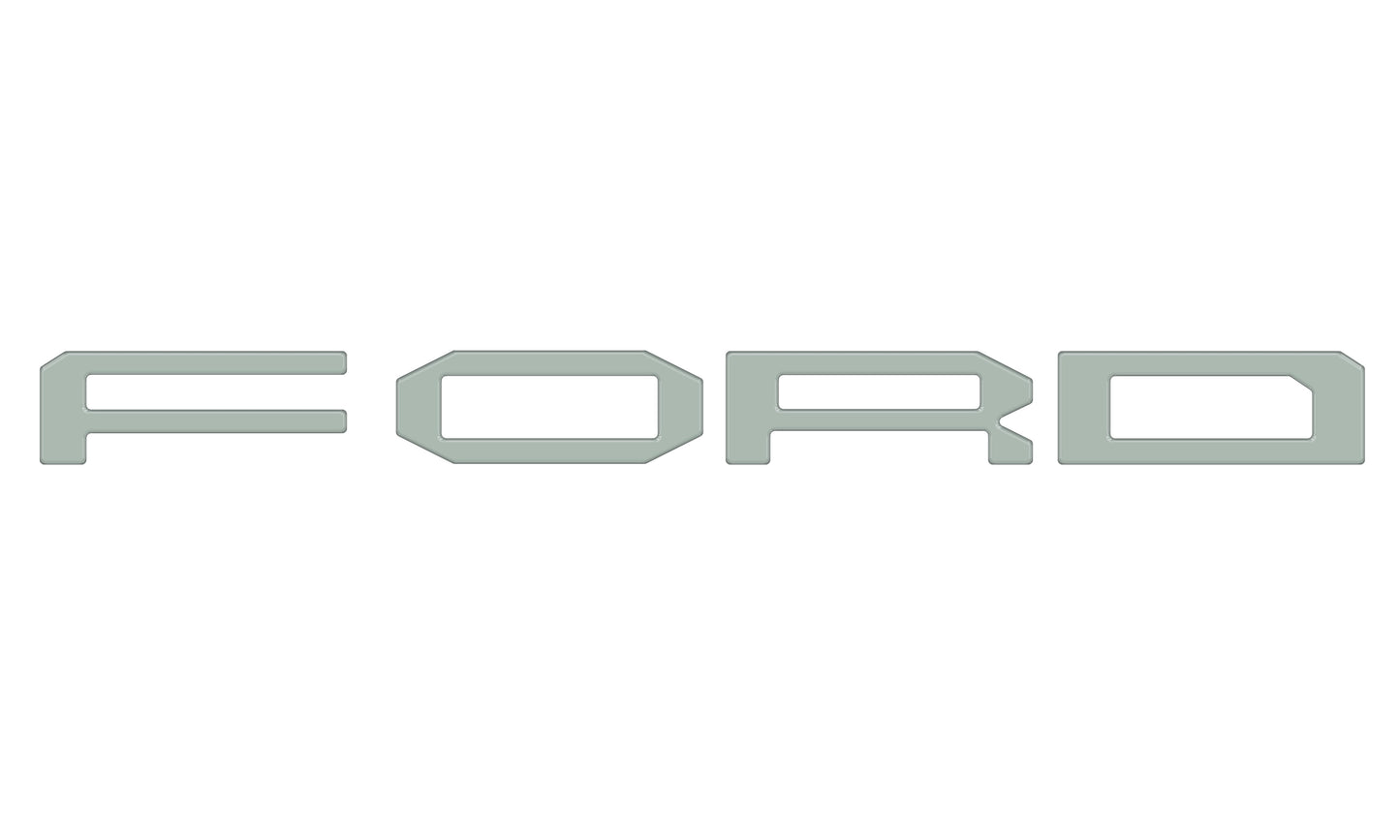 Grille Letter Overlays Fits 2024-2026 Ford Ranger Raptor
