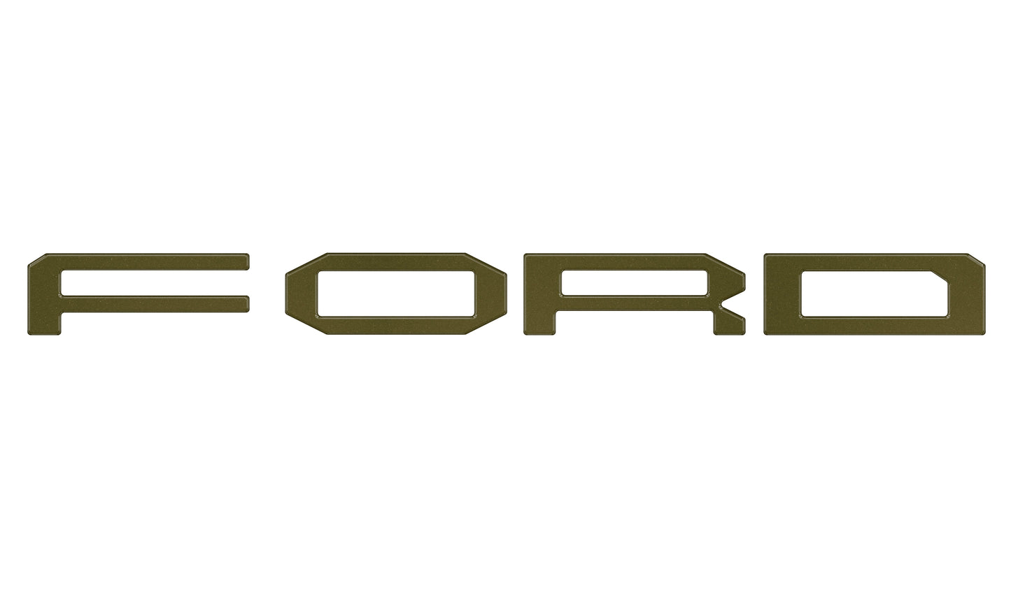 Grille Letter Overlays Fits 2024-2026 Ford Ranger Raptor