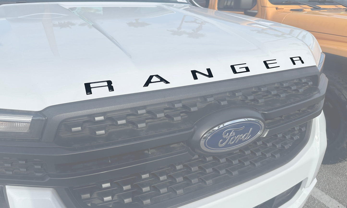 Hood Lettering Kit Fits 2024-2025 Ford Ranger