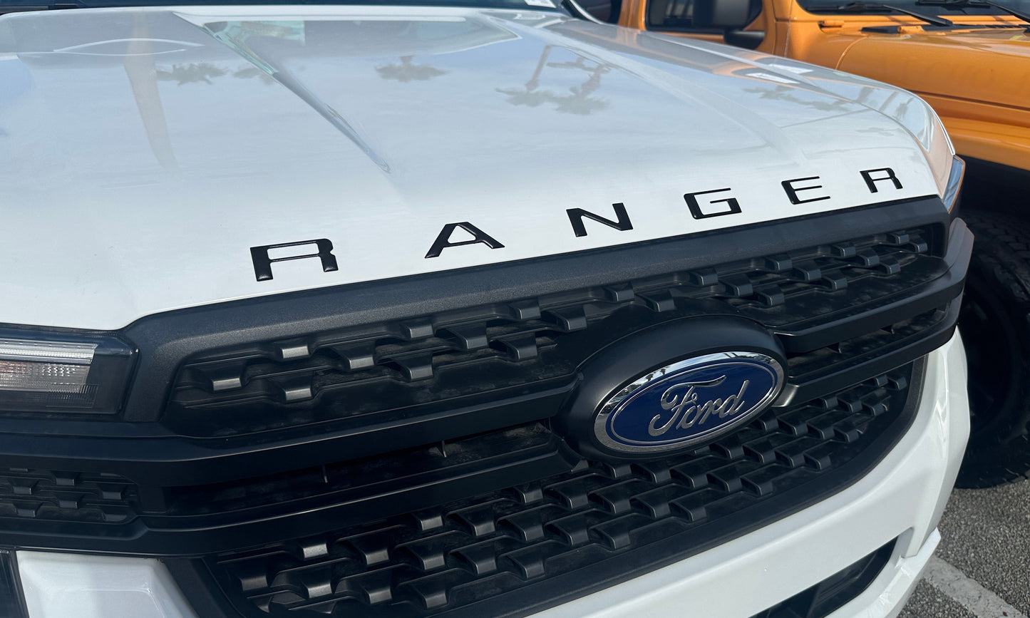 Hood Lettering Kit Fits 2024-2025 Ford Ranger