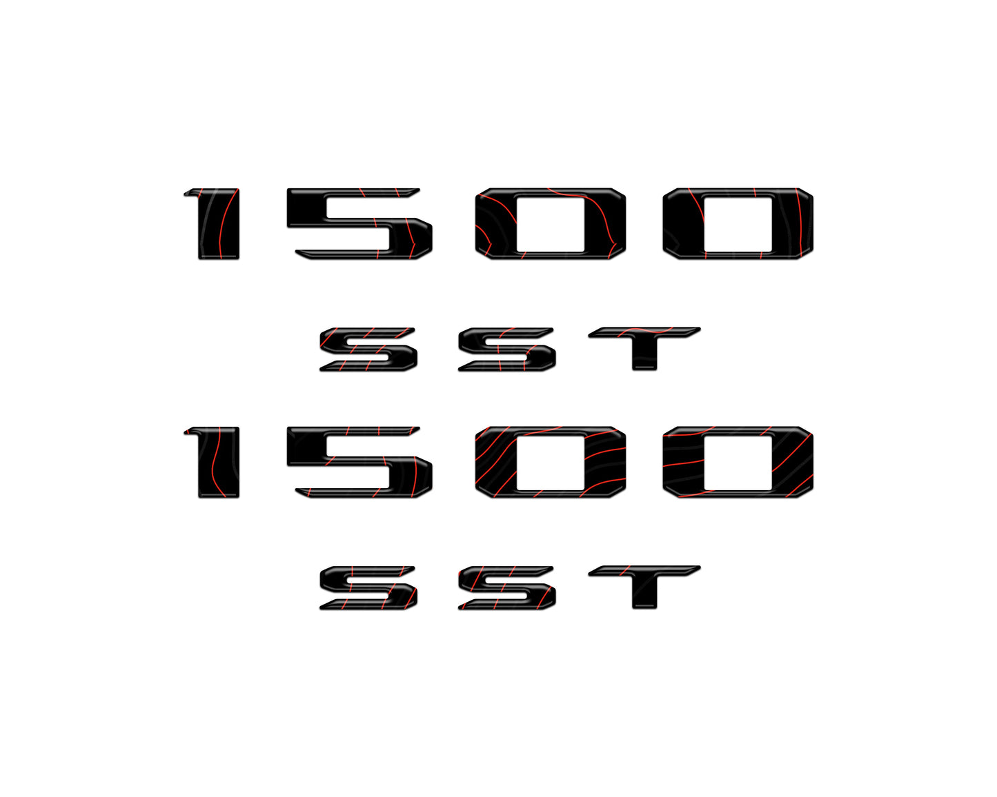 Hood Letter Overlays Fits 2025-2026 Ram 1500