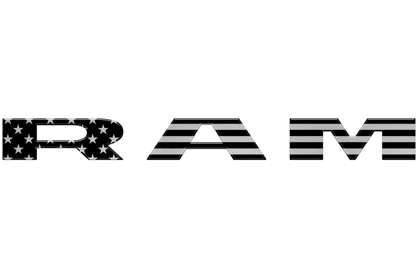Tailgate Letter Overlays Fits 2025-2026 Ram 2500/3500