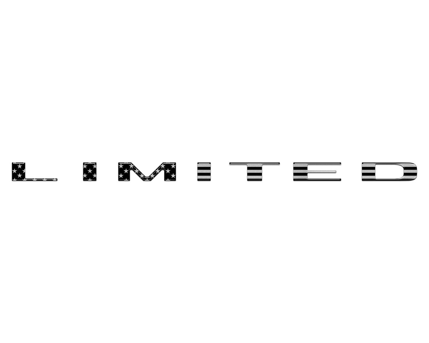 Limited Tailgate Emblem Letter Overlays Fits 2025-2026 Ram 1500/2500/3500
