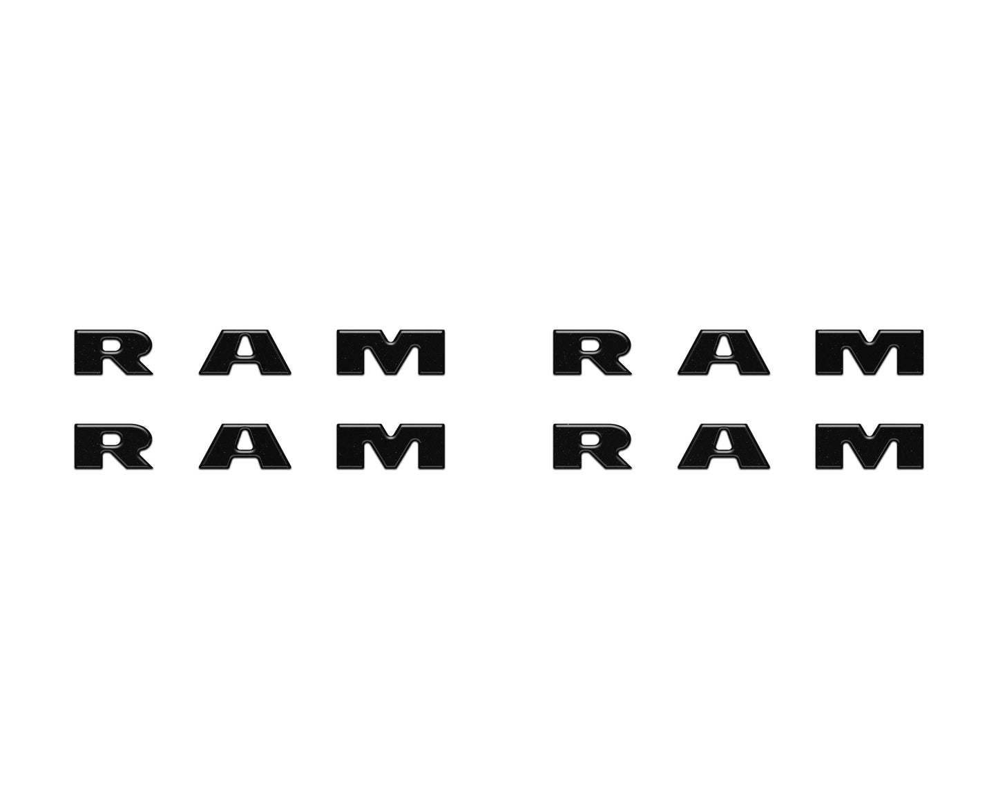 Base Model Running Board Letter Inserts Fits 2025-2026 Ram 1500/2500/3500