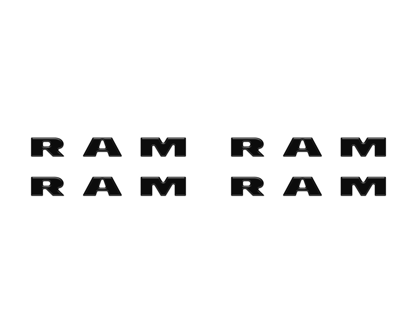 Base Model Running Board Letter Inserts Fits 2025-2026 Ram 1500/2500/3500