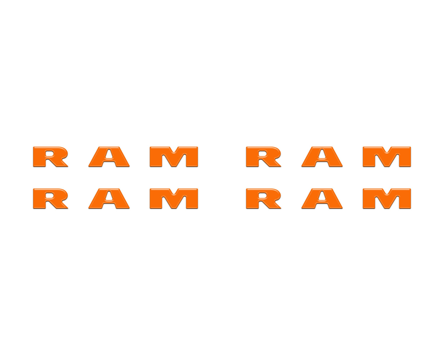 Base Model Running Board Letter Inserts Fits 2025-2026 Ram 1500/2500/3500
