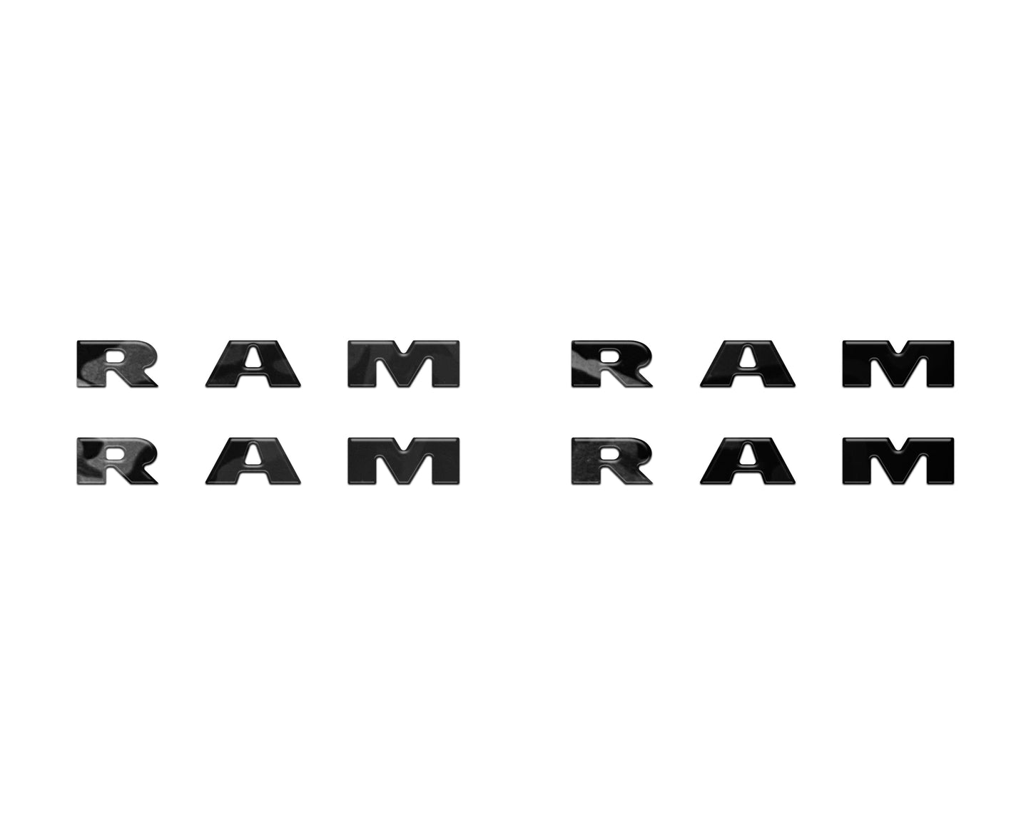 Base Model Running Board Letter Inserts Fits 2025-2026 Ram 1500/2500/3500