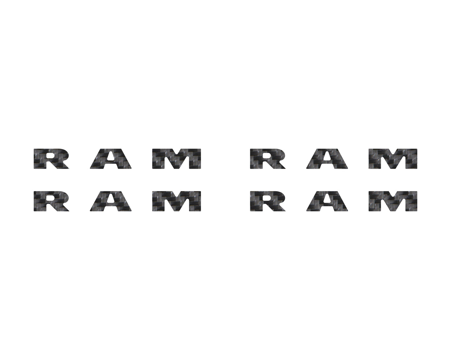 Base Model Running Board Letter Inserts Fits 2025-2026 Ram 1500/2500/3500