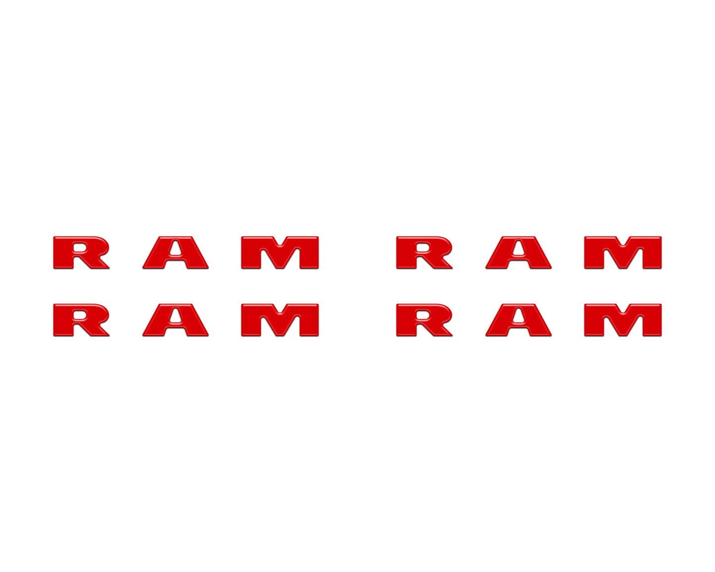 Base Model Running Board Letter Inserts Fits 2025-2026 Ram 1500/2500/3500