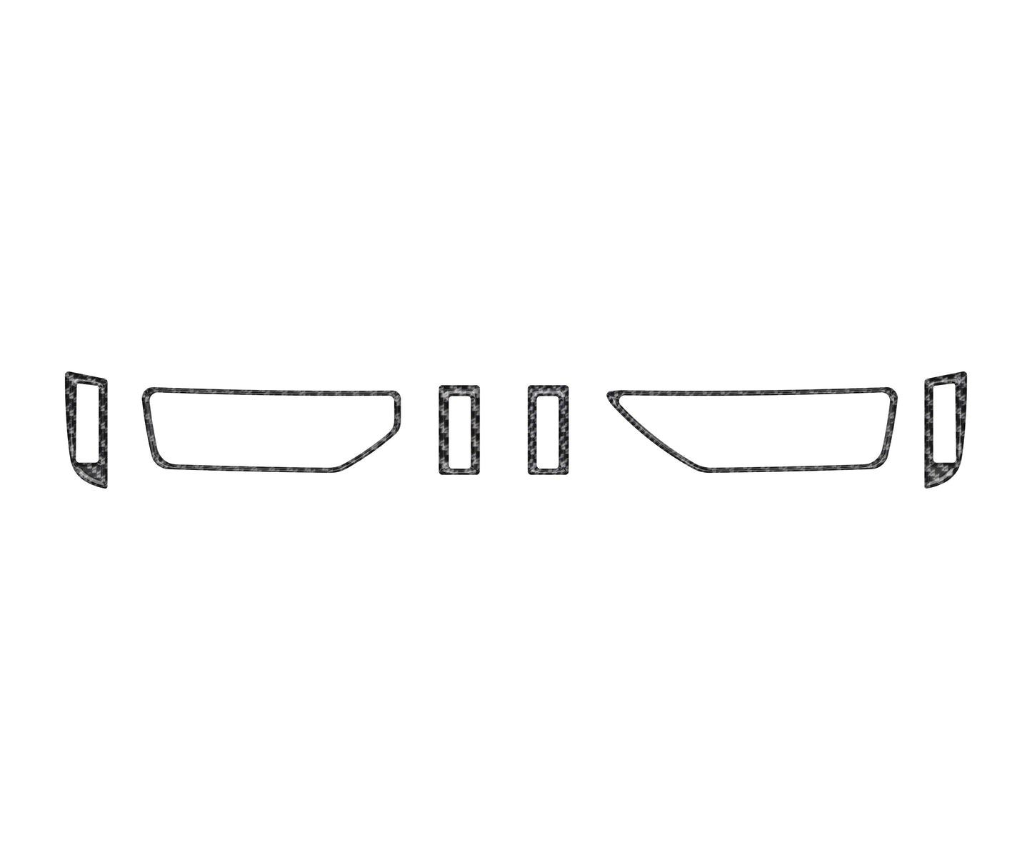 A.C. Vent/Control Accent Trim Fits 2019-2025 Toyota Rav4