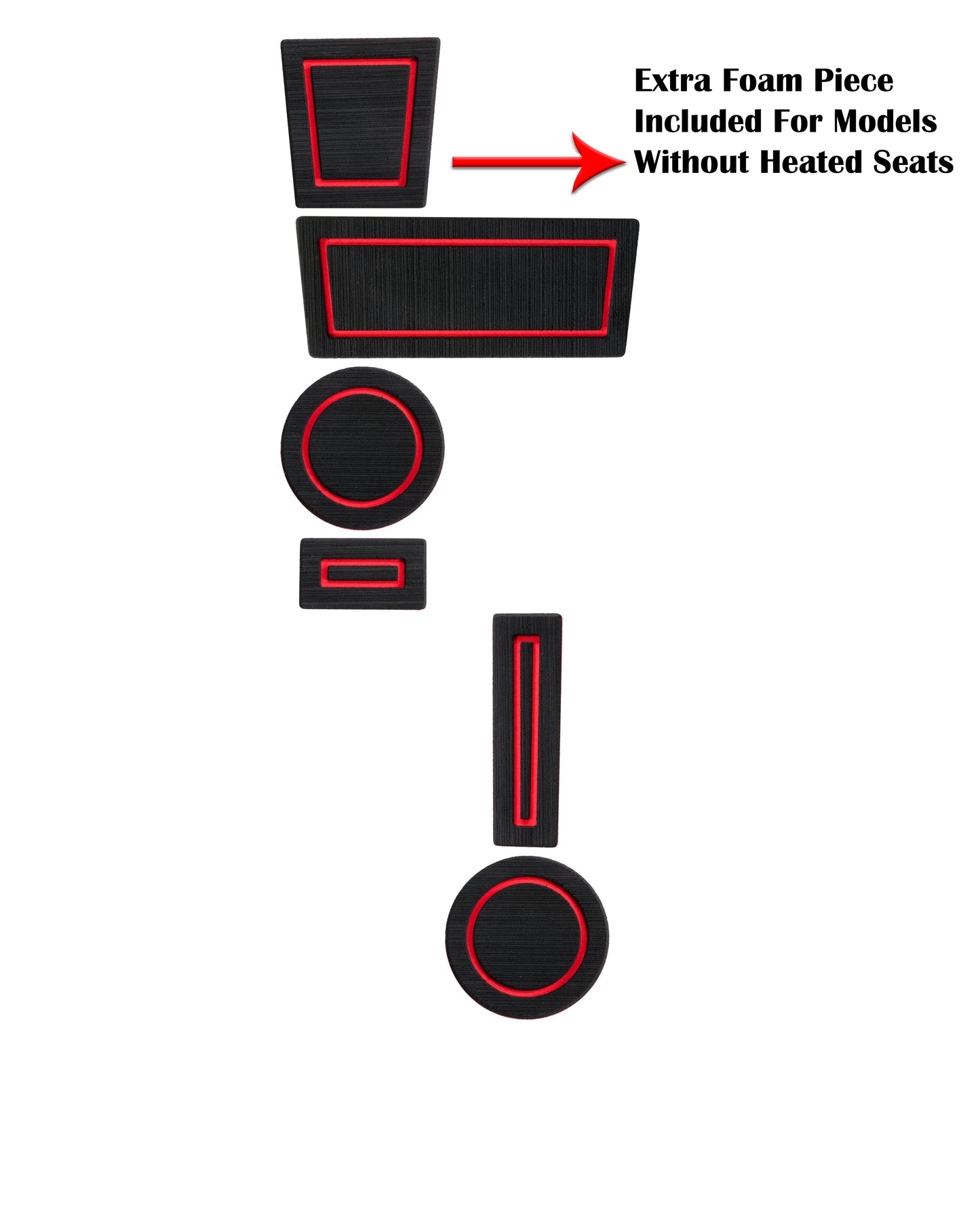 FOAM Cup Holder Inserts Fits 2010-2024 Toyota 4Runner