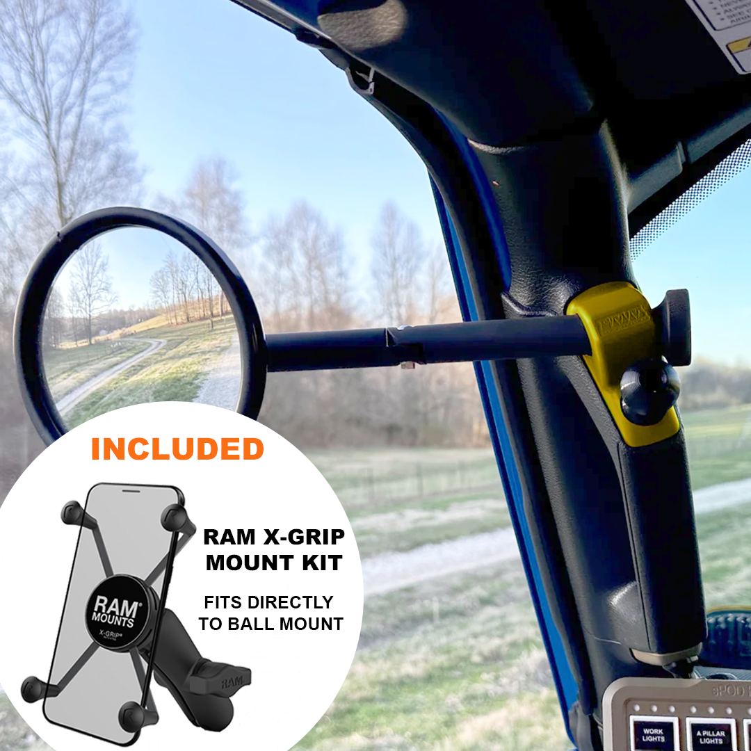A-Pillar Side Mirror Set For 2024+ Jeep Wrangler JL & Gladiator - CMM Offroad