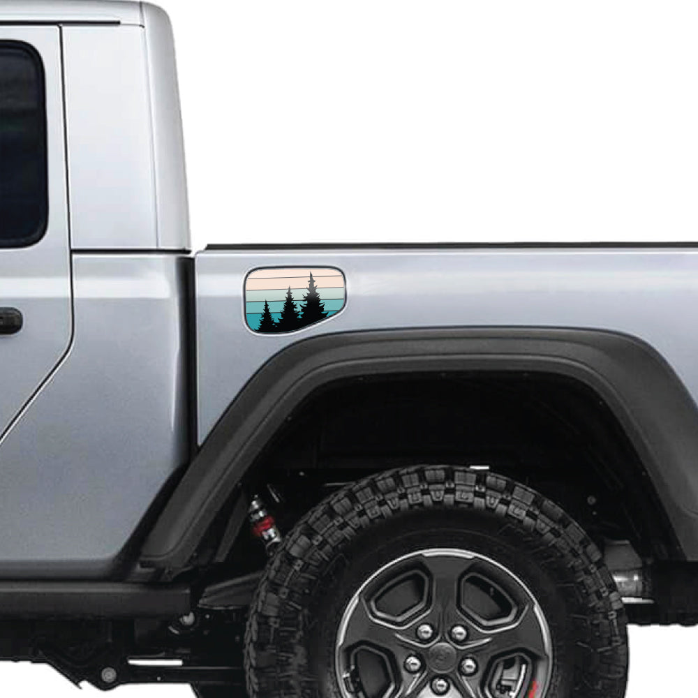 Night Trees Gas Cap Decal for JT or Gladiator