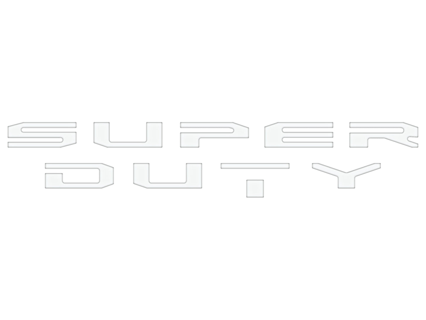 Glove Box Letter Inserts Fits 2017-2022 Ford Super Duty
