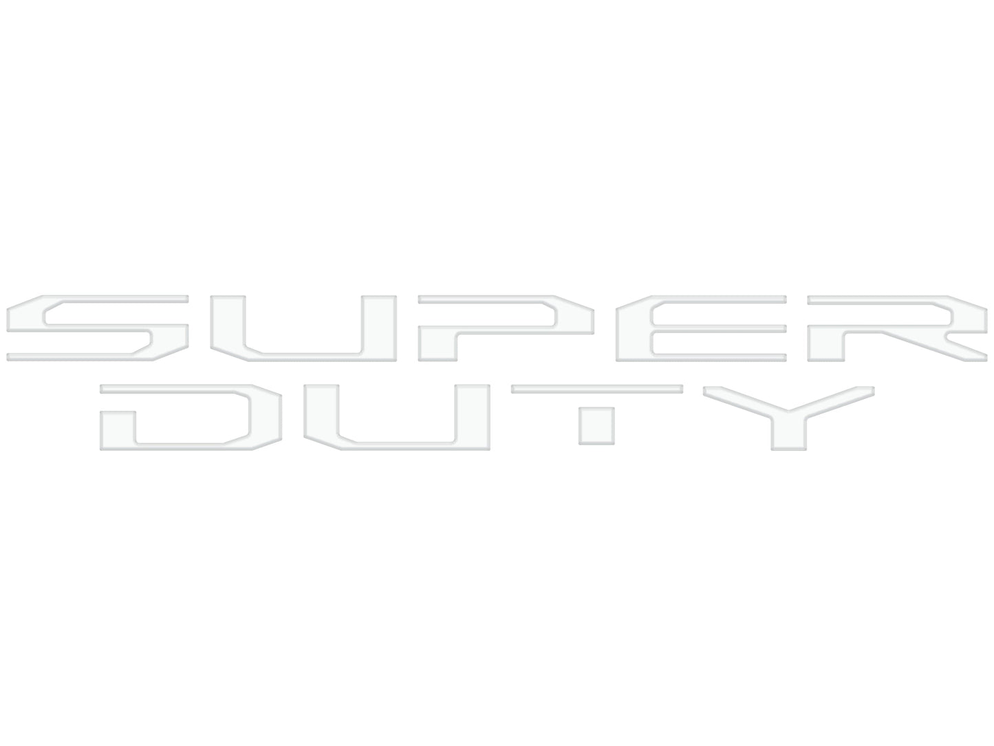 Tailgate Letter Overlays Fits 2020-2022 Ford Super Duty