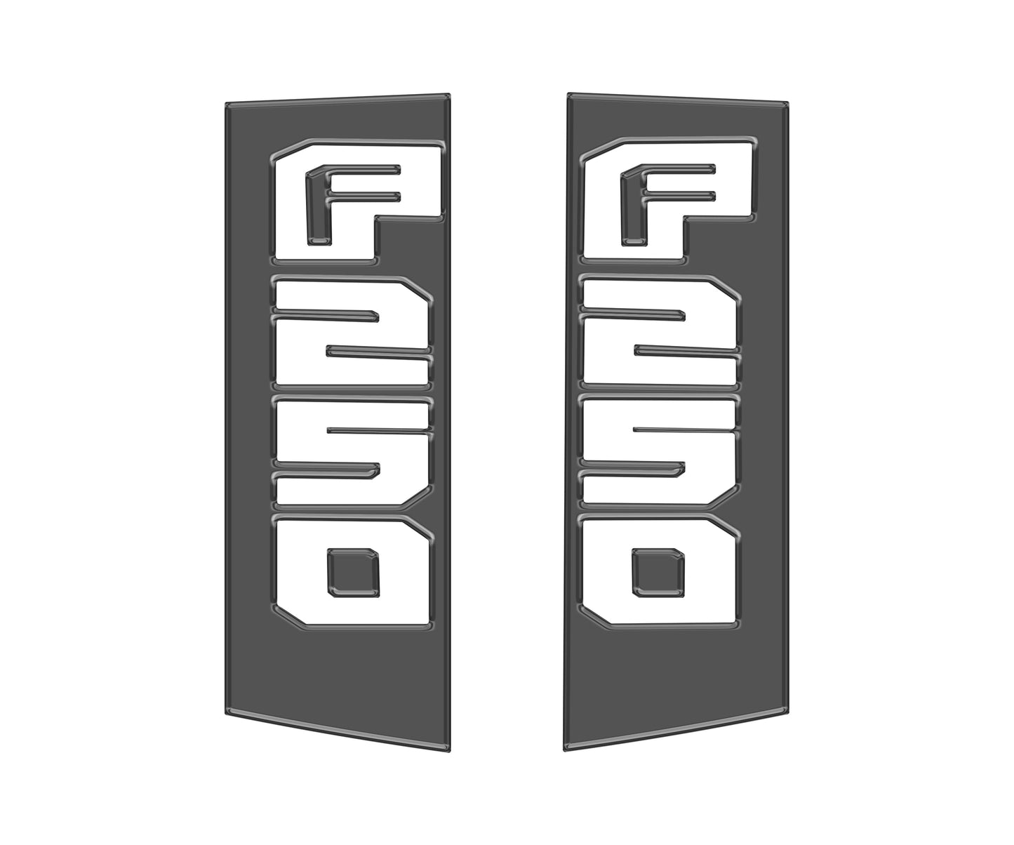 Side Emblem Accent Trim Fits 2017-2022 Ford Super Duty