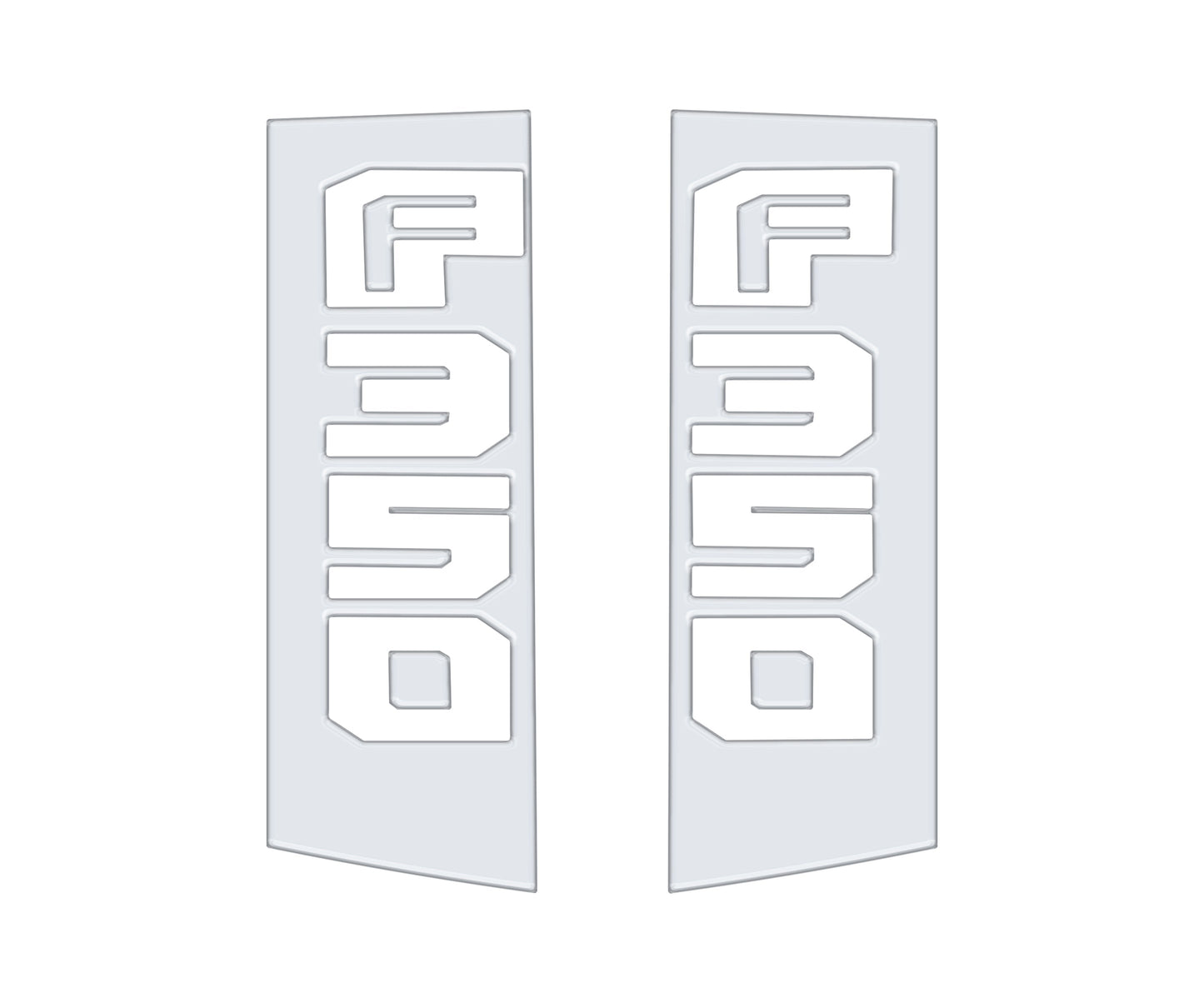 Side Emblem Accent Trim Fits 2017-2022 Ford Super Duty