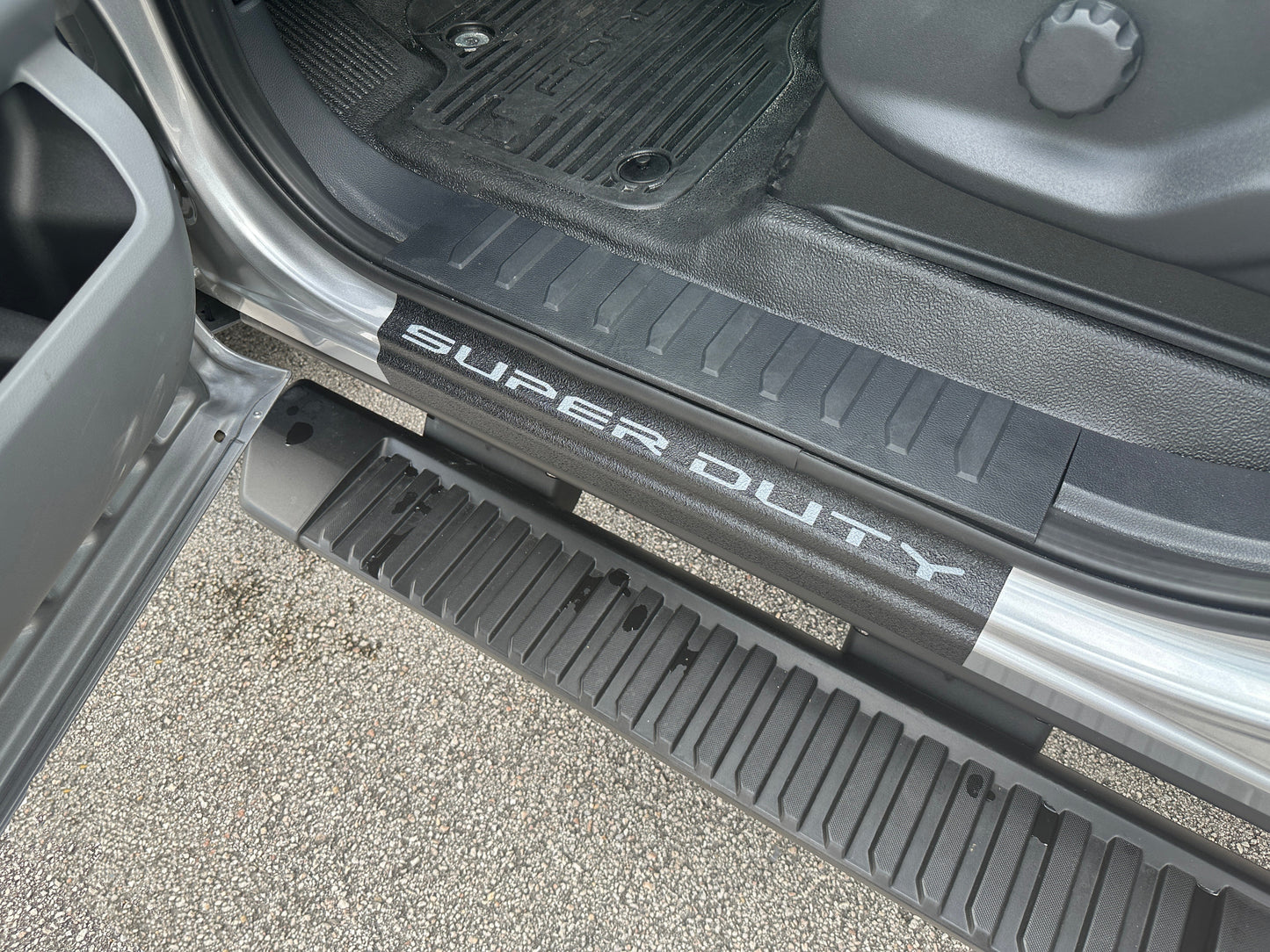 Door Sill Protection Overlays (Textured) Fits 2023-2026 Ford Super Duty