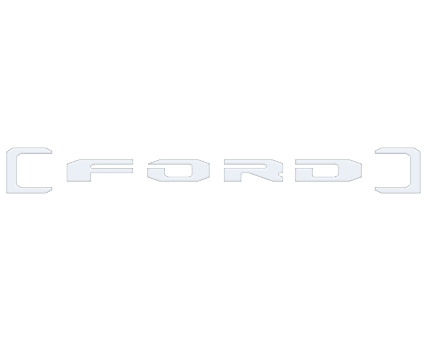 Upper Glove Box Letter Overlays Fits 2023-2026 Ford Super Duty