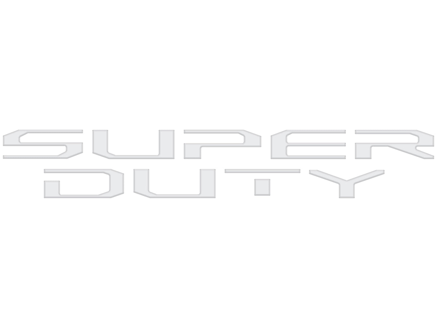 Tailgate Letter Inserts Fits 2025-2026 Ford Super Duty Platinum