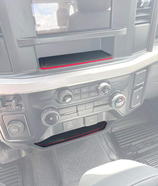 8" Display Screen Center Dash Cubby Foam Inserts Fits 2023-2026 Ford Super Duty