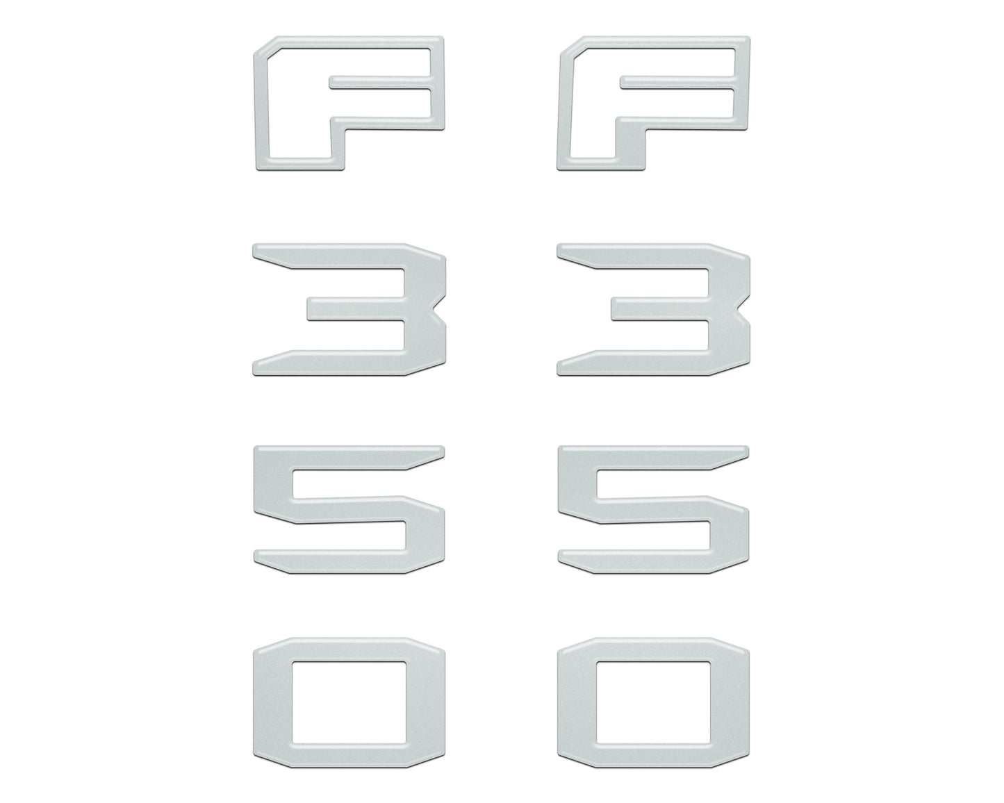 Fender Badge Letter Overlays Fits 2023-2026 Ford Super Duty