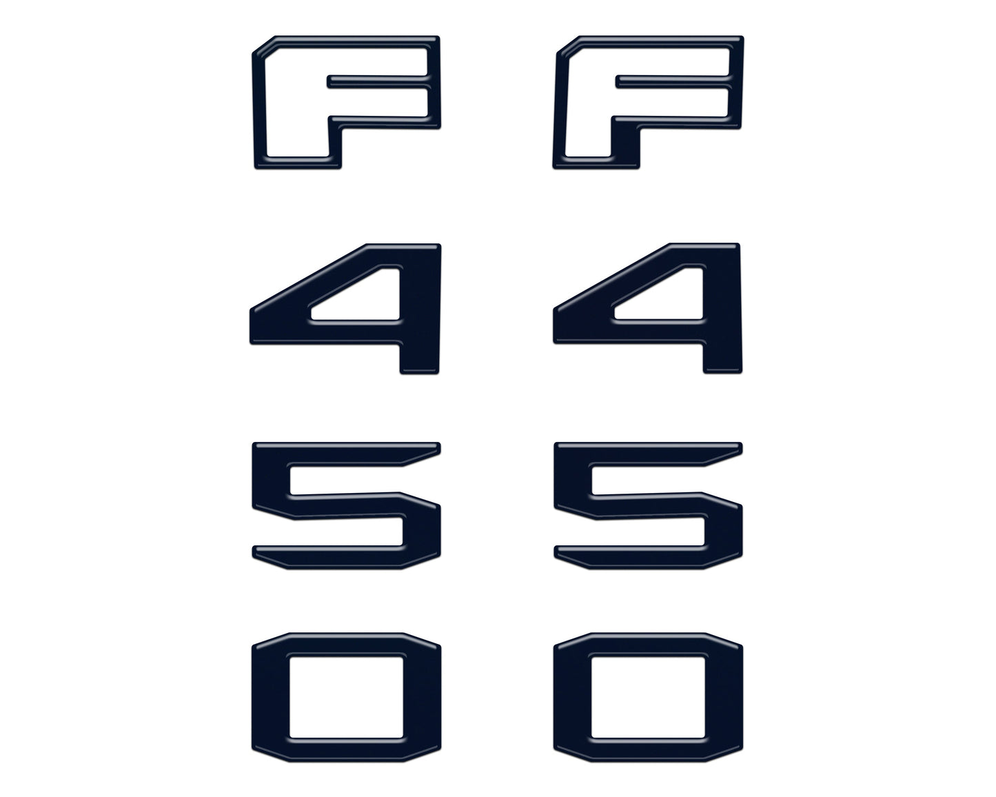 Fender Badge Letter Overlays Fits 2023-2026 Ford Super Duty