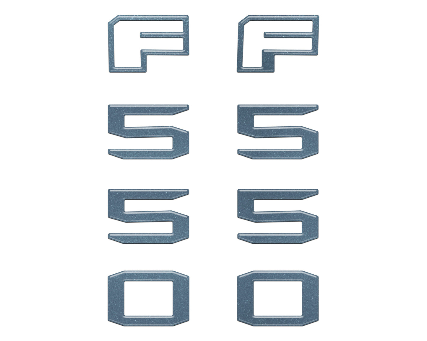 Fender Badge Letter Overlays Fits 2023-2026 Ford Super Duty