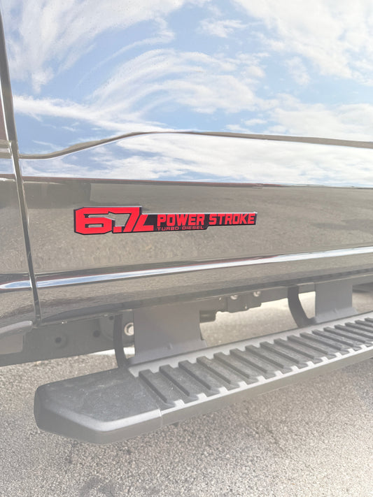 6.7 Power Stroke Badge Fits 2011-2026 Ford Super Duty