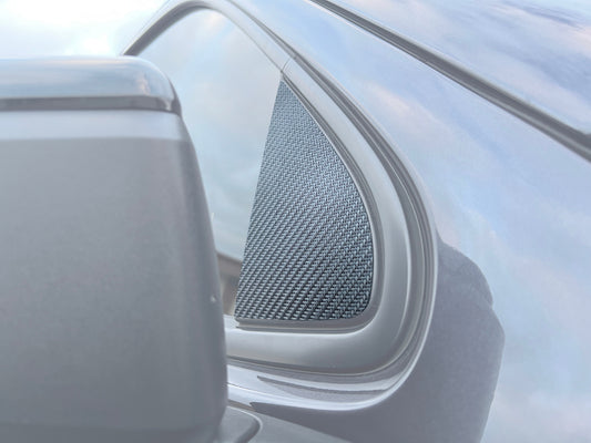 A Pillar Accent Overlays Fits 2019-2024 Chevrolet Silverado